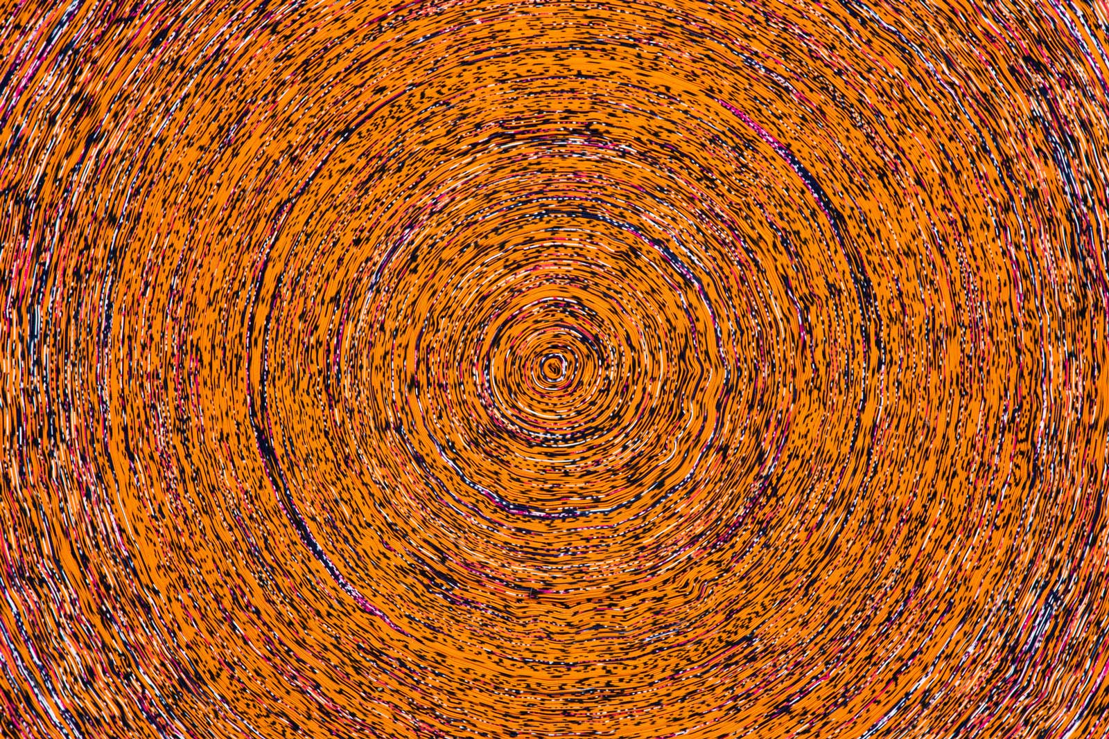 Vlisco Recycled Carpet - Orange